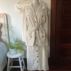 Vintage Linen blend suit
